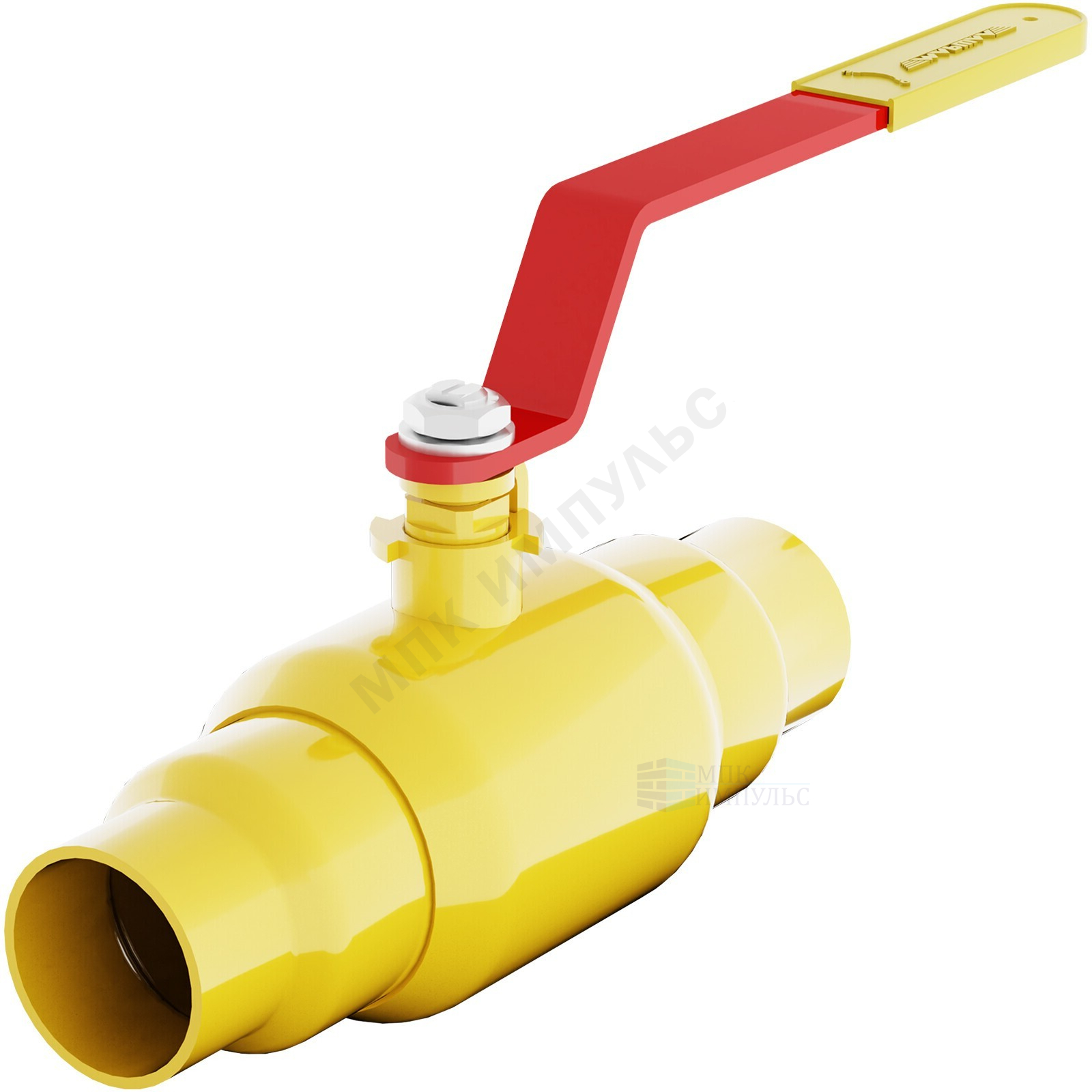 Кран шаровой сталь газ GAS PRO 11с67п ЦП.00.1 Ду 100 Ру25 п/привар L=390мм полнопроходной Маршал ЦП.00.1.025.100