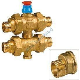 Клапан зональный латунь R292E Ду 20 НР G3/4" Giacomini R292EY004