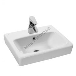 Умывальник мебельный Нео 40 1 отверстие под смеситель по центру с переливом белый Santek 1.WH30.2.183