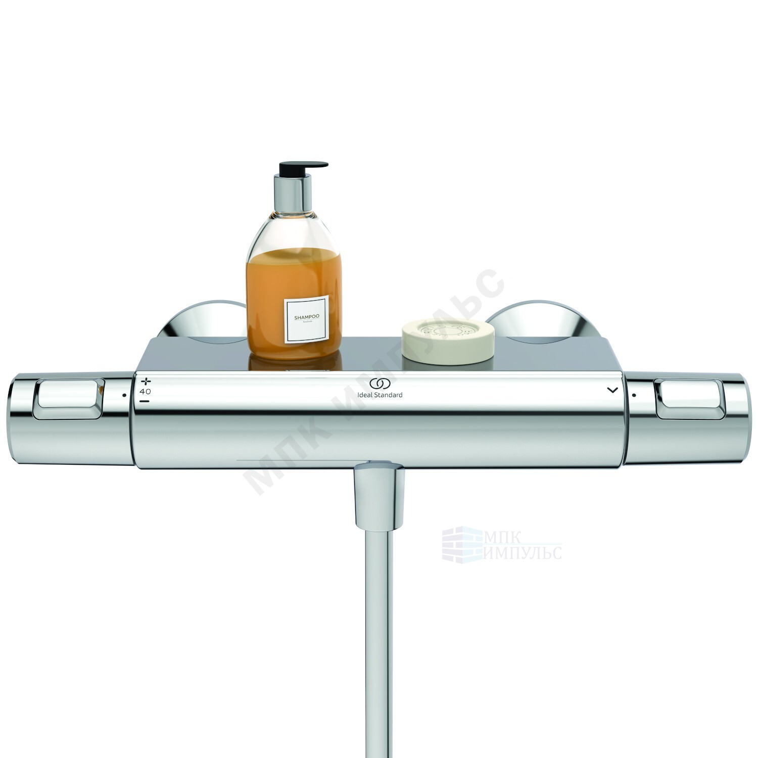 Полочка для смесителя CERATHERM T100/T50/T25 209х60мм хром Ideal Standard A7215AA — изображение 3