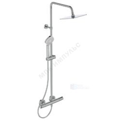 Система душевая с термостатическим смесителем хром CERATHERM T100 Ideal Standard A7240AA