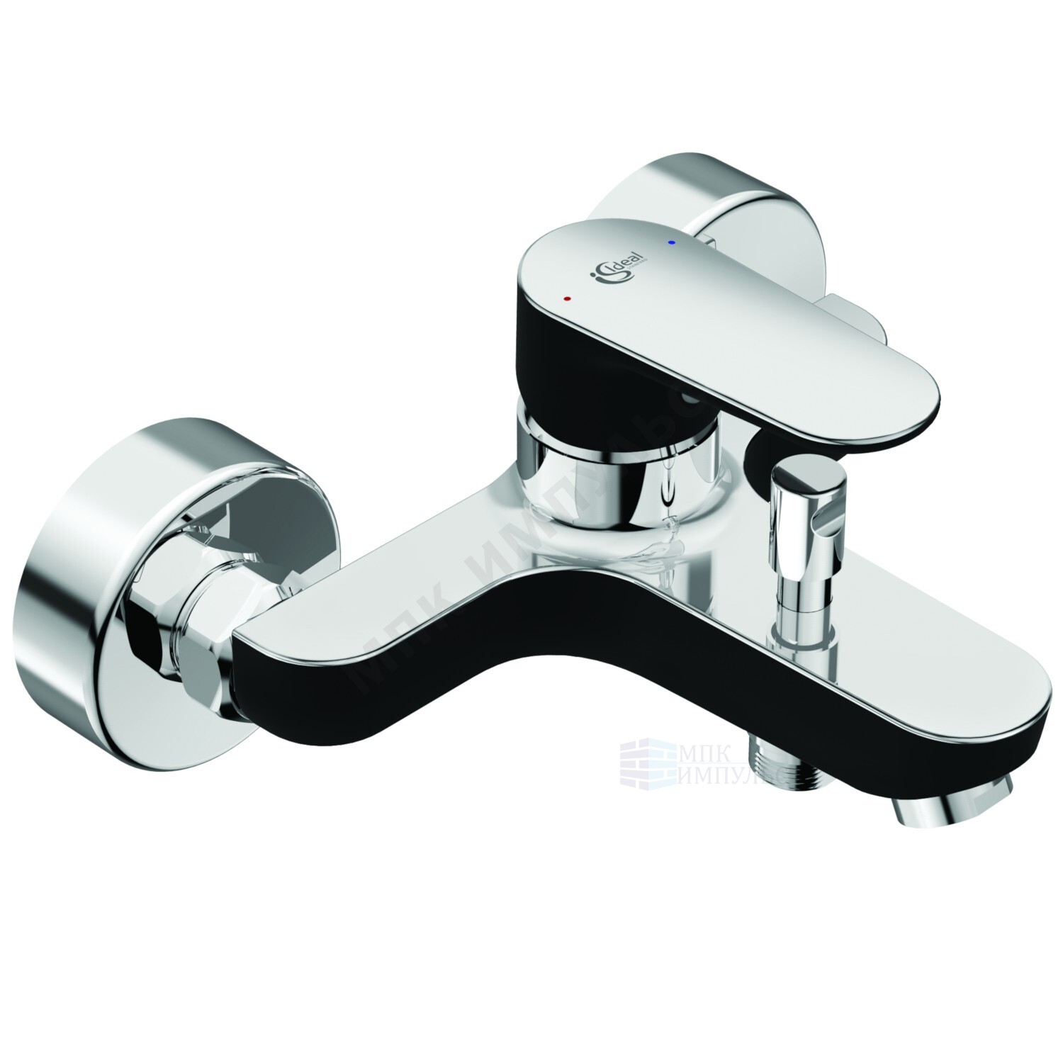 Смеситель для ванны с душем одноручный черный/хром TYRIA Ideal Standard BC157HS