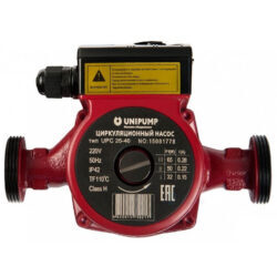 Насос циркуляционный с мокрым ротором UPC 25-60 180 PN10 1х230В/50 Гц Unipump 50058