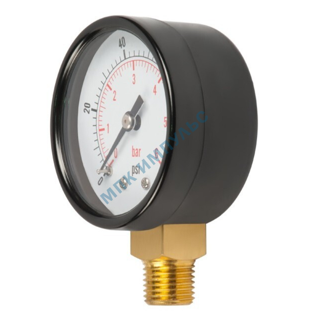 Манометр радиальный Дк50мм 0-6 бар G1/4" Unipump 18447