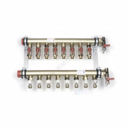Группа коллекторная латунь 1 1/2" 10 вых 3/4" НР под евроконус IVKE Rehau 12488401001