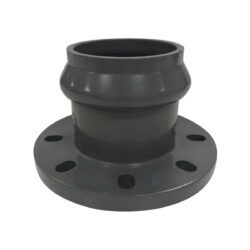 Патрубок НПВХ SDR26 Дн 160х150 Ру10 серый напорный раструбный под соединение с уплотнительным кольцом фланец НПВХ Aquaviva AQV107160 .