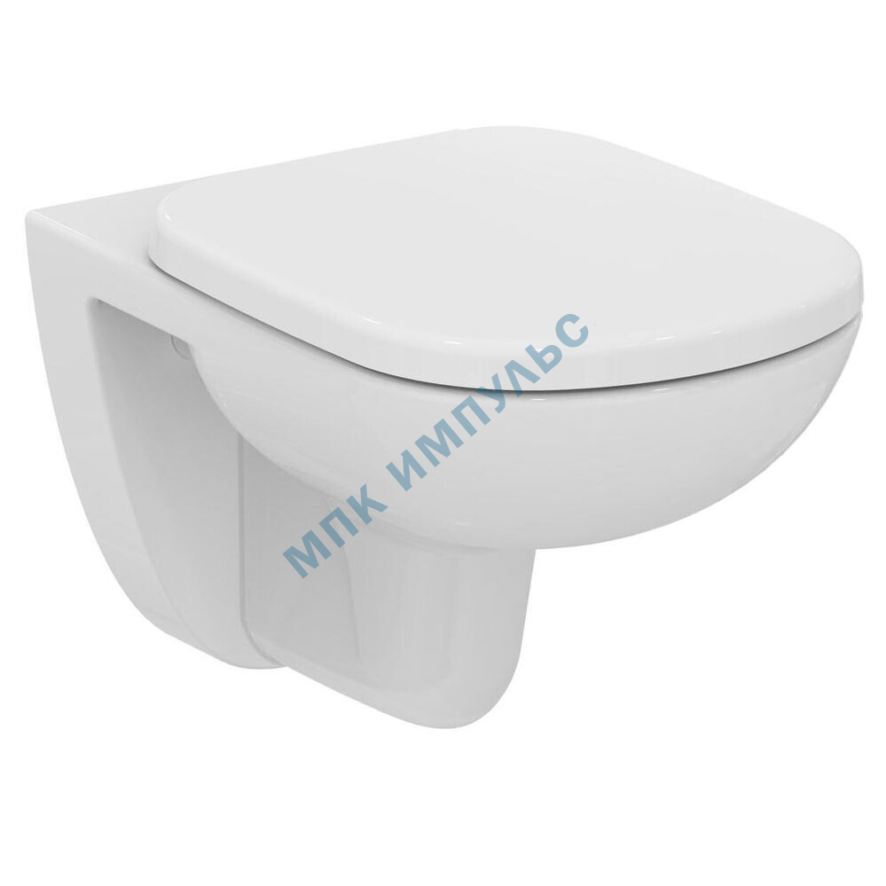 Унитаз подвесной горизонтальный выпуск с сиденьем дюропласт микролифт TEMPO Ideal Standard W941106