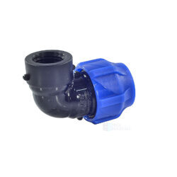 Отвод компрессионный ПЭ Дн 25х1"х90гр ВР Ру16 VALFEX 1210012325100