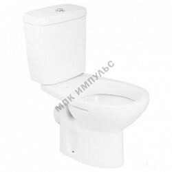 Унитаз-компакт косой выпуск нижний подвод с арматурой 2/реж слив кнопка без сиденья Mitos Roca 34Q39A000