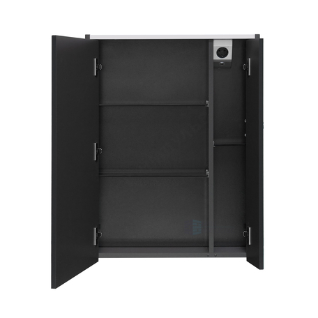 Шкаф зеркальный Ronda 60 белый глянец/антрацит Roca ZRU9302968 — изображение 2