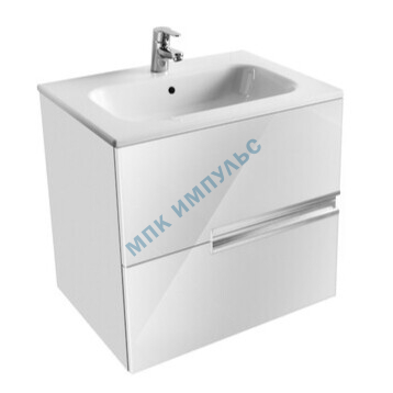 Тумба под умывальник 60 Victoria Nord Ice Edition белый глянец Roca ZRU9302730