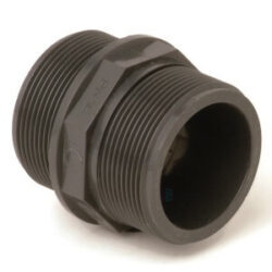 Ниппель НПВХ двойной 1 1/2" Ру10 НР под клеевое соединение Агригазполимер 206-058