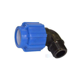 Отвод компрессионный ПЭ Дн 20х1/2"х90гр НР Ру16 VALFEX 1210012420012