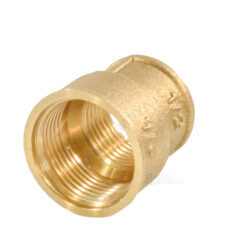 Муфта латунь переходная Ду 15х10 (1/2"х3/8") ВР/ВР VALFEX VF.240.L.012.038