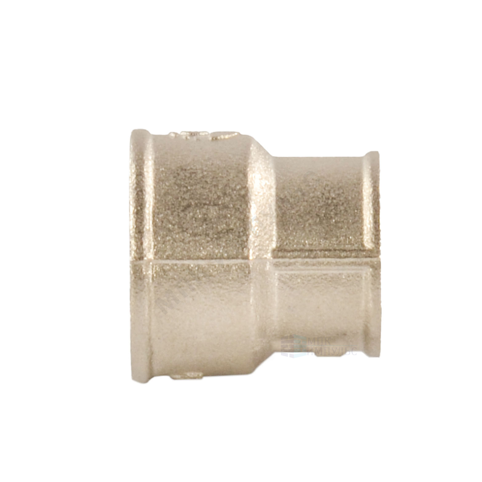 Муфта латунь никель переходная Ду 50х25 (2"х1") ВР/ВР VALFEX VF.240.N.200.100 — изображение 3