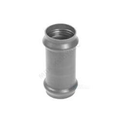 Муфта НПВХ SDR26 ремонтная Дн 160 Ру10 серая напорная раструбная под соединение с уплотнительным кольцом в/к 2181108