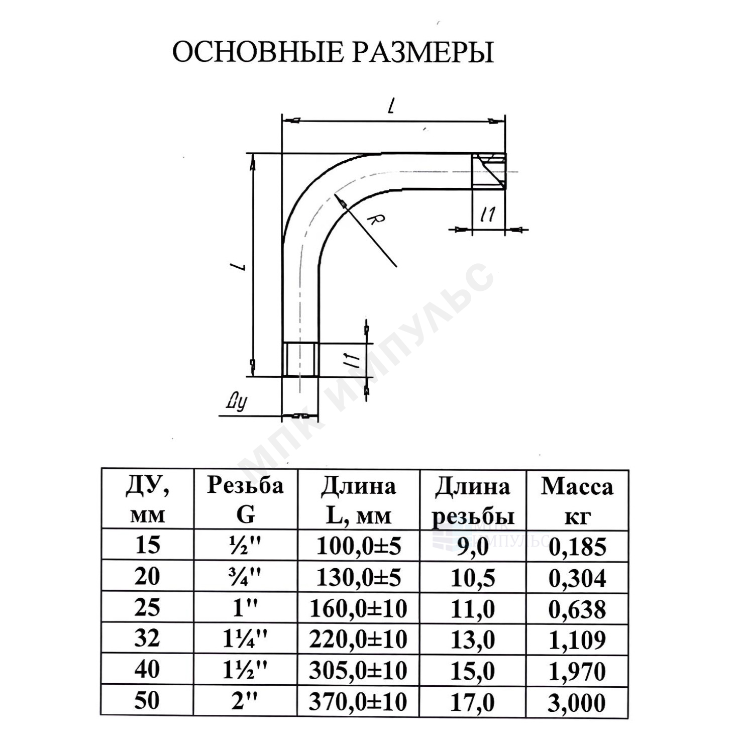 Отвод сталь шовный 90гр оц Дн 42,3х3,2 (Ду 32) резьба из труб по ГОСТ 3262-75 КАЗ — изображение 4