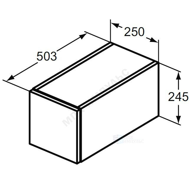 Шкаф ADAPTO светло-коричневое дерево Ideal Standard U8419FF — изображение 2