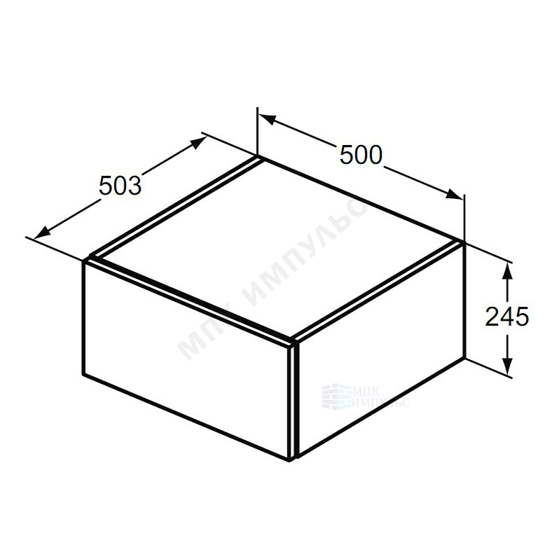 Шкаф ADAPTO светло-коричневое дерево Ideal Standard U8419FF — изображение 3