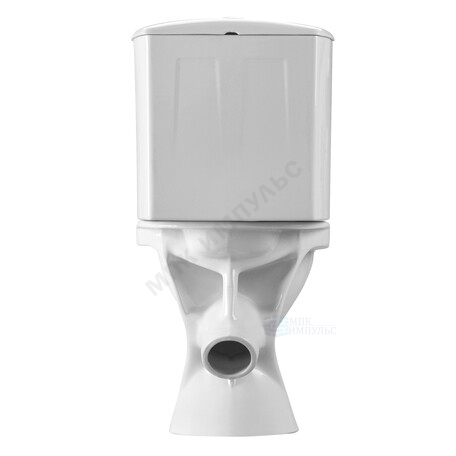 Унитаз-компакт косой выпуск нижний подвод с арматурой 1/реж слив кнопка с сиденьем полипропилен белый Вест Santeri 1.P201.8.S00.00B.F — изображение 5