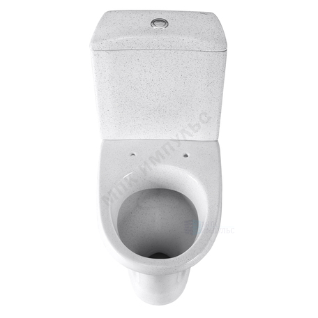 Унитаз-компакт косой выпуск нижний подвод с арматурой 1/реж слив кнопка с сиденьем краповый Вест Santeri 1.P201.8.S01.00B.F — изображение 4