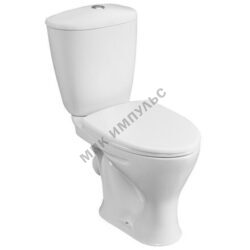 Унитаз-компакт косой выпуск нижний подвод с арматурой 1/реж слив кнопка с сиденьем полипропилен белый Версия Santeri 1.P401.5.S00.00B.F