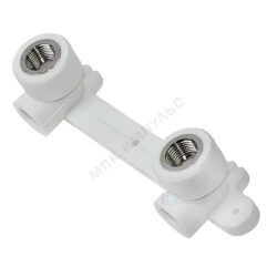 Планка монтажная PP-R белая Дн 25х1/2" ВР под смеситель с водорозетками PRO VALFEX 10124025-PRO