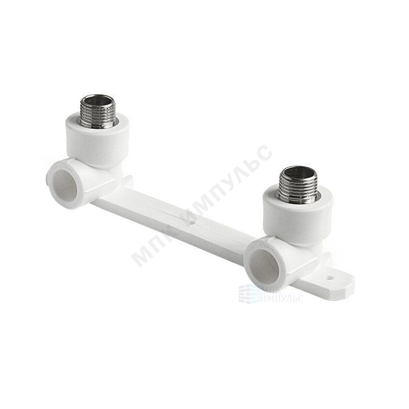 Планка монтажная PP-R белая Дн 25х3/4" НР под смеситель с водорозетками PRO VALFEX 10124125-PRO