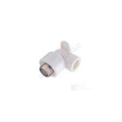 Угольник PP-R комбинированный белый Дн 20х1/2" НР с креплением PRO VALFEX 10121020-PRO