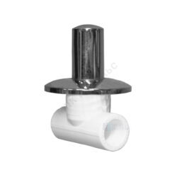 Клапан (вентиль) PP-R запорный белый хромированный Дн 25 Ру25 VALFEX 11154025