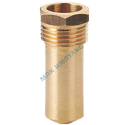 Гильза латунь R227 НР G1/2" для датчика температуры Giacomini R227Y010