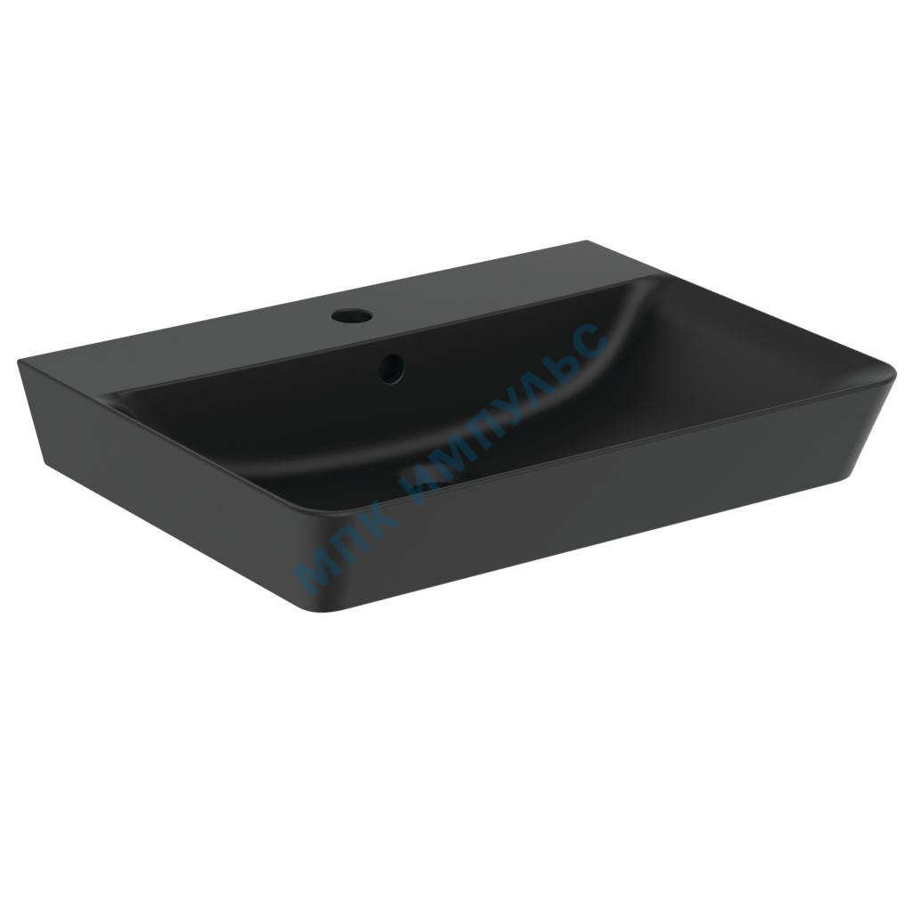 Умывальник подвесной CONNECT AIR 60 1 отверстие под смеситель по центру черный Ideal Standard E0298V3