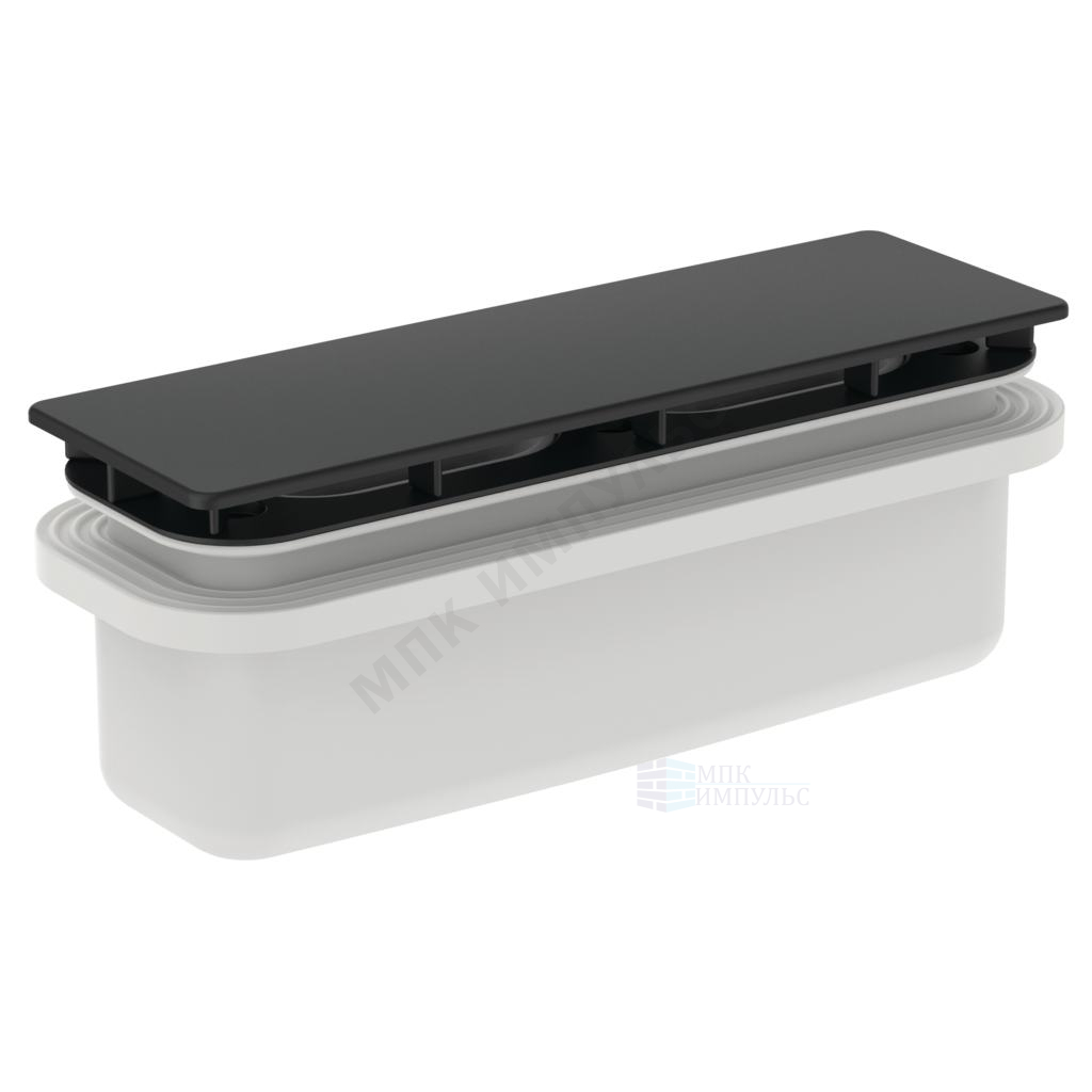 Сифон для поддона 210х70х40 слив крышка, черная ULTRAFLAT NEW Ideal Standard T4493V3