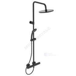 Система душевая с термостатическим смесителем черный матовый CERATHERM T25 Ideal Standard A7546XG