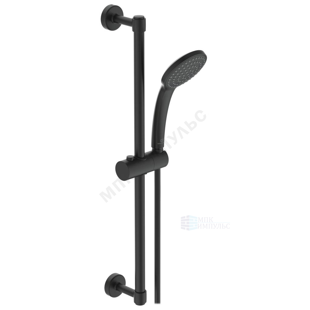 Гарнитур душевой черный матовый IDEALRAIN SOFT M1 Ideal Standard BD142XG