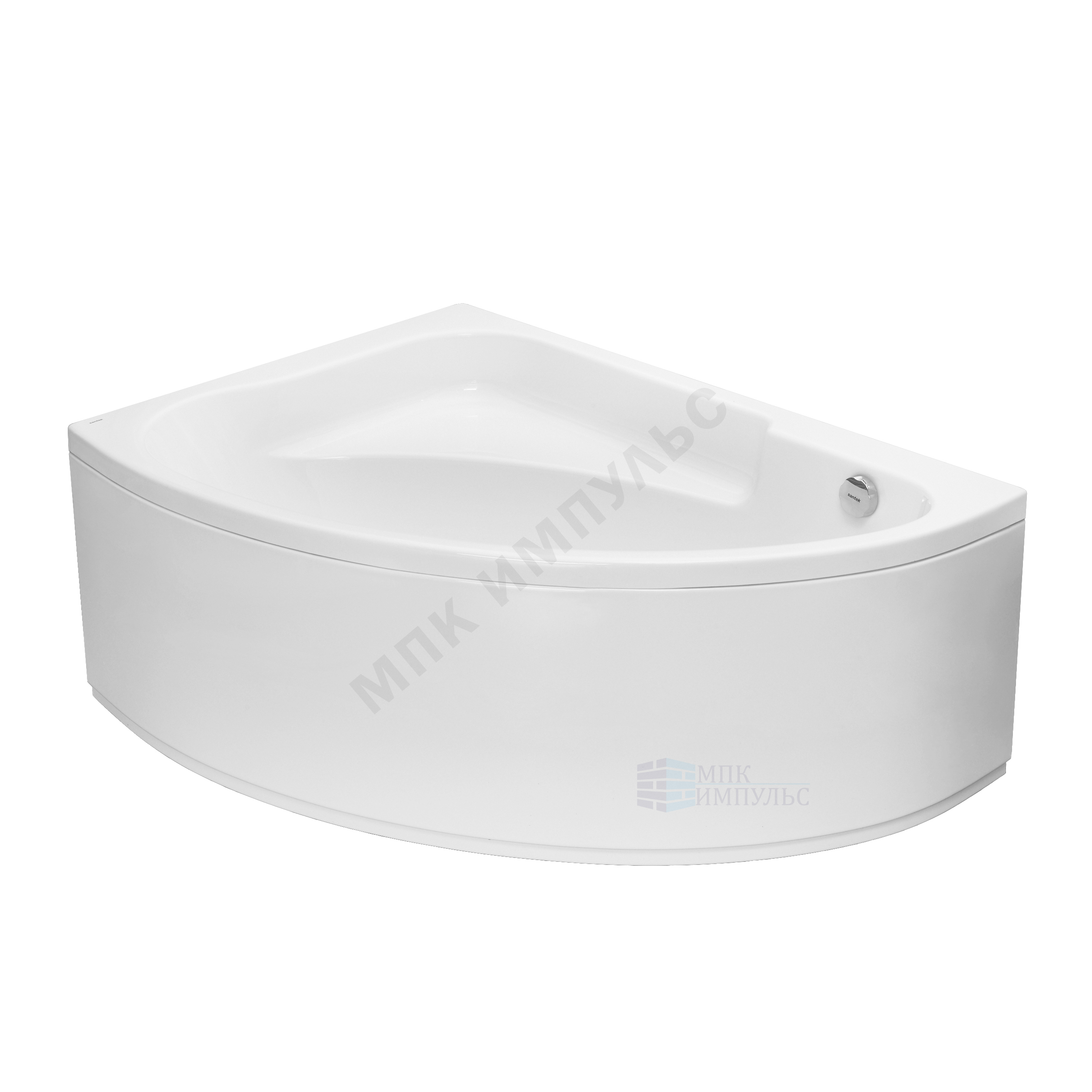 Ванна акриловая Гоа L 150х100см без ножек левосторонняя Santek 1.WH11.2.033 — изображение 2