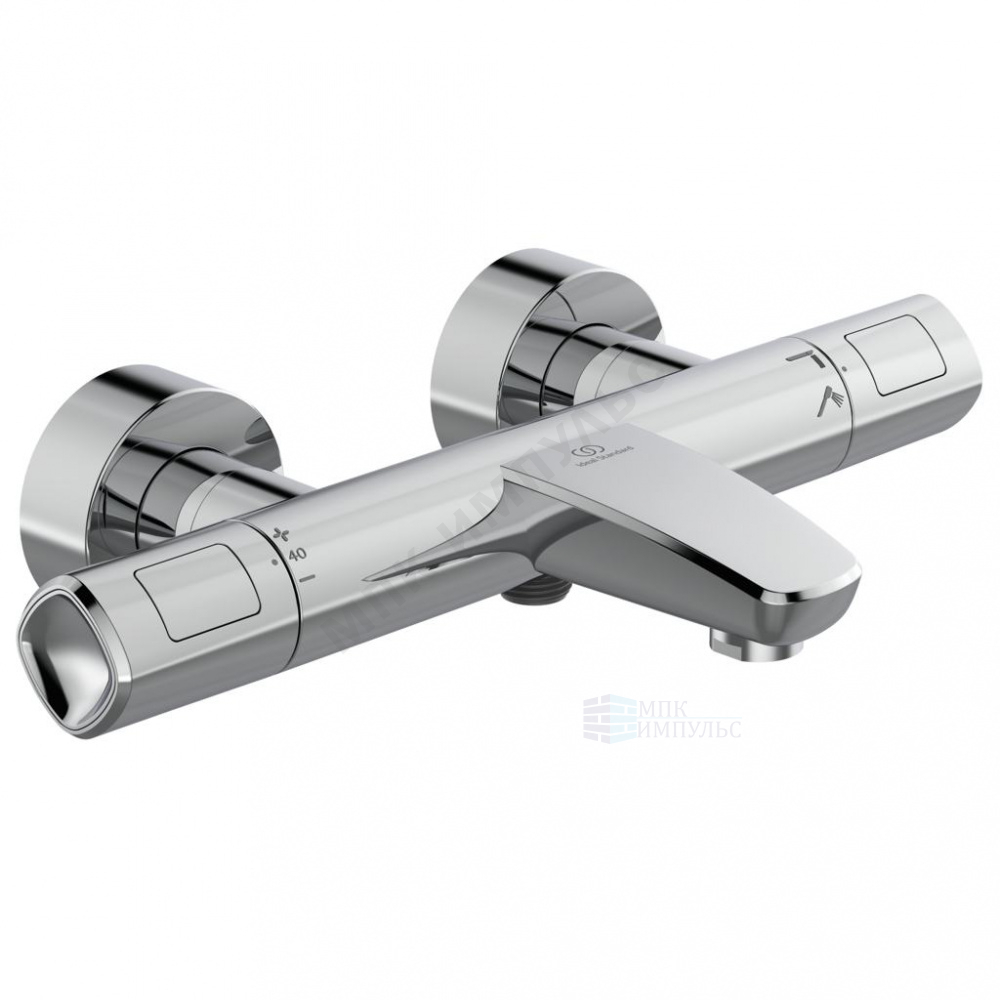 Смеситель для ванны с душем термостат хром CERATHERM T100 Ideal Standard A7238AA