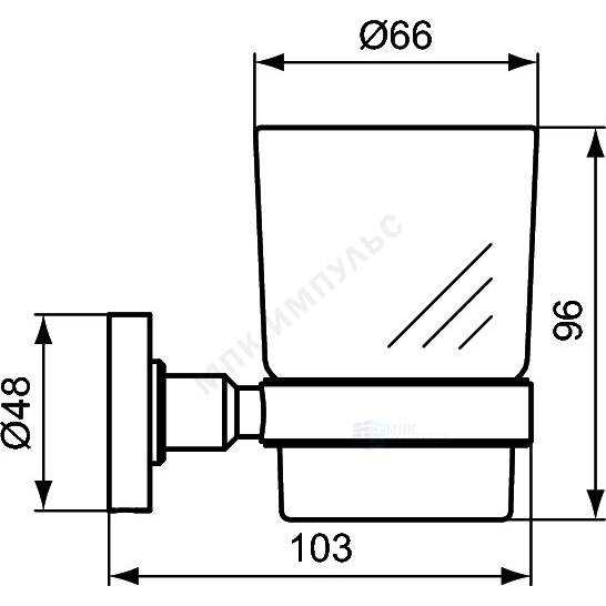 Набор аксессуаров 3 предмета IOM черный матовый Ideal Standard A9245XG — изображение 3