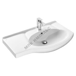 Умывальник мебельный Коралл 83 1 отверстие под смеситель по центру левое крыло Santek 1.WH11.0.225