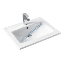 Умывальник мебельный Элина 60 1 отверстие под смеситель по центру Santek 1.WH50.1.606