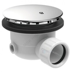 Сифон для поддона 1 1/2"x90/40 с переходной трубкой 45гр 40/50 слив крышка D=110мм Ideal Standard J3417AA