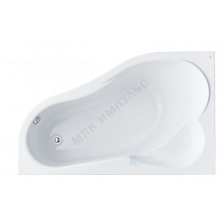 Ванна акриловая Ибица XL L 160х100см без ножек левосторонняя Santek 1.WH11.2.036