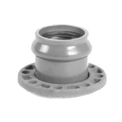 Патрубок НПВХ SDR26 Дн 160х150 Ру10 серый напорный раструбный под соединение с уплотнительным кольцом фланец сталь 2181152