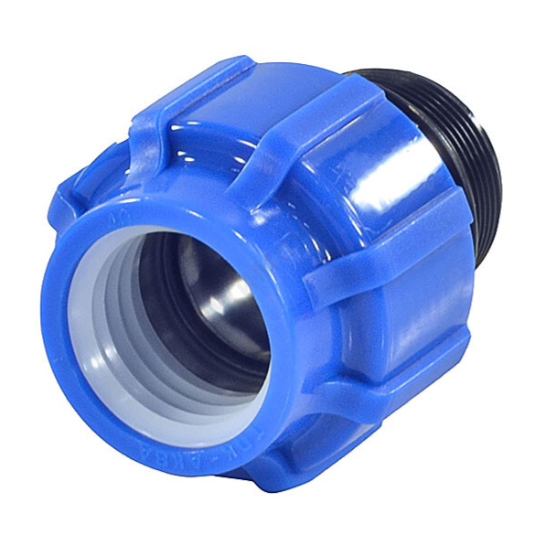 Муфта компрессионная ПЭ Дн 25х1/2" НР Ру16 ТПК-АКВА 53002512 — изображение 2