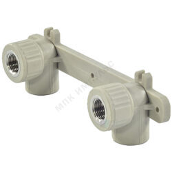 Планка монтажная PP-R серая Дн 25х3/4" ВР под смеситель VALFEX 10124325Г