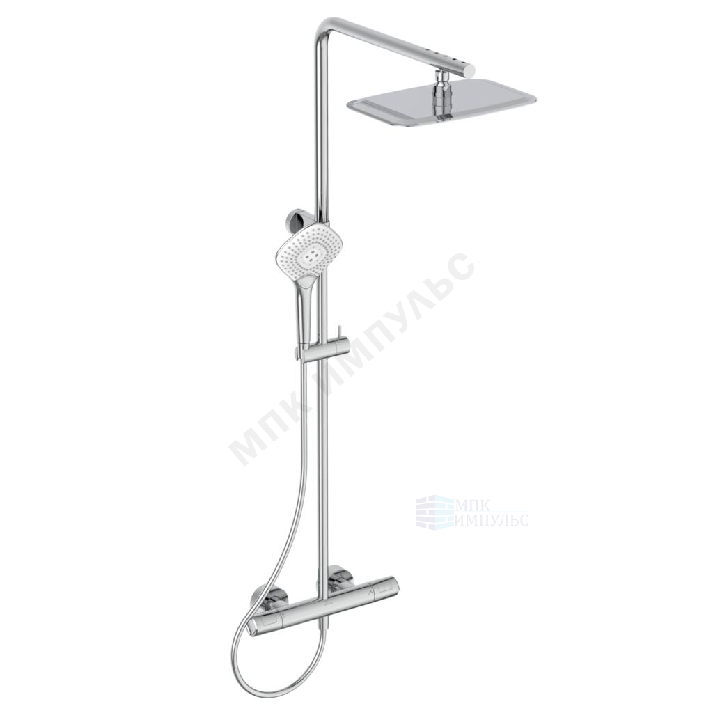 Система душевая с термостатическим смесителем хром CERATHERM T100 Ideal Standard A7705AA