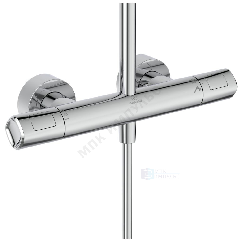 Система душевая с термостатическим смесителем хром CERATHERM T100 Ideal Standard A7705AA — изображение 2