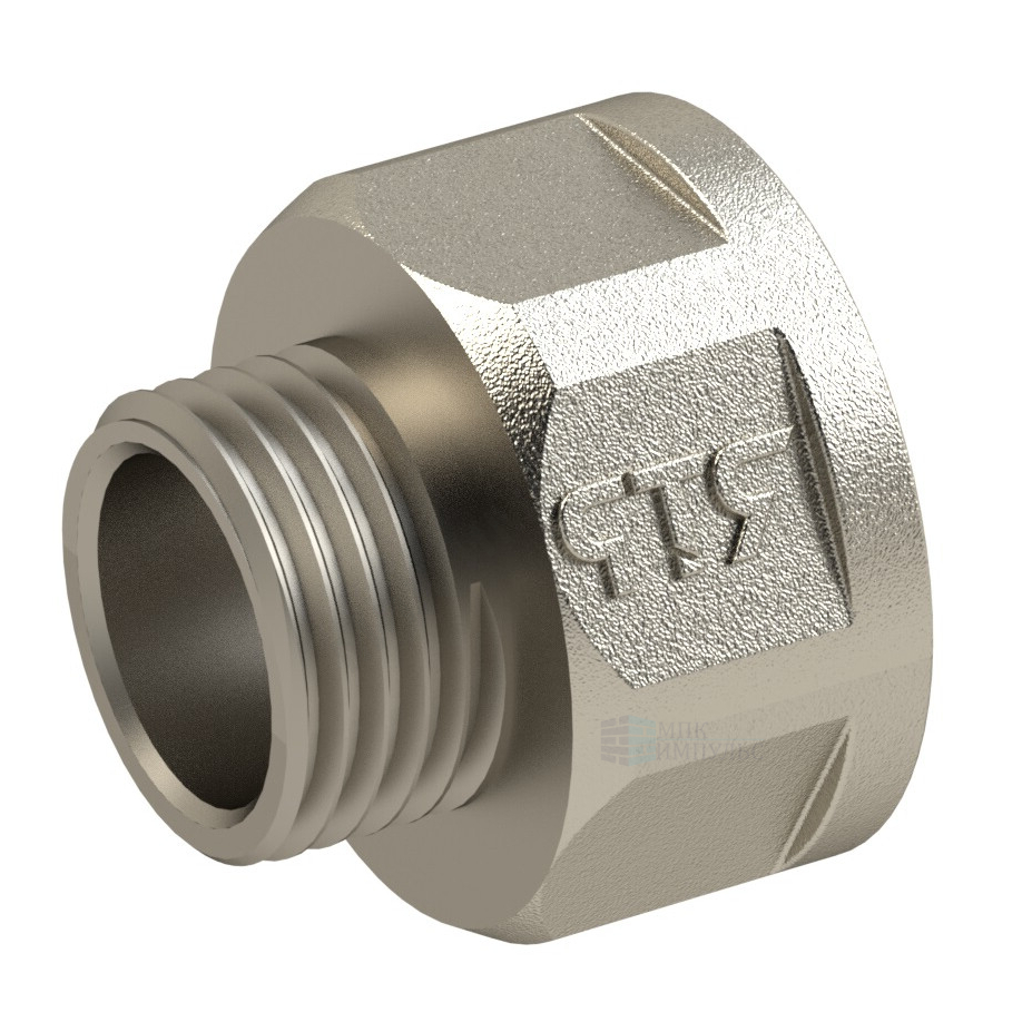 Переход латунь никель Ду 32х15 (1 1/4"х1/2") ВР/НР RTP (РосТурПласт) 25117