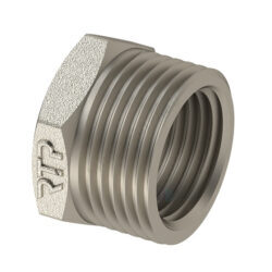 Футорка латунь никель Ду 15х10 (1/2"х3/8") НР/ВР RTP (РосТурПласт) 25121