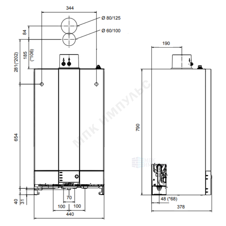Котел настенный газовый конденсационный 25.8 кВт одноконтурный CGB-2 24 Wolf 8615213 — изображение 2